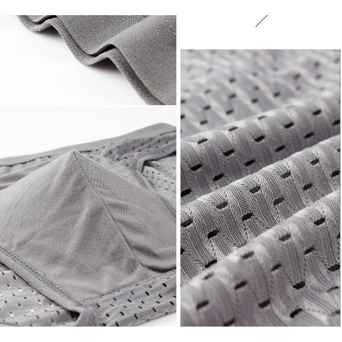 Hộp 4 quần lót tam giác, sịp chéo thông hơi cao cấp dành cho nam thun cotton co dãn bốn chiều