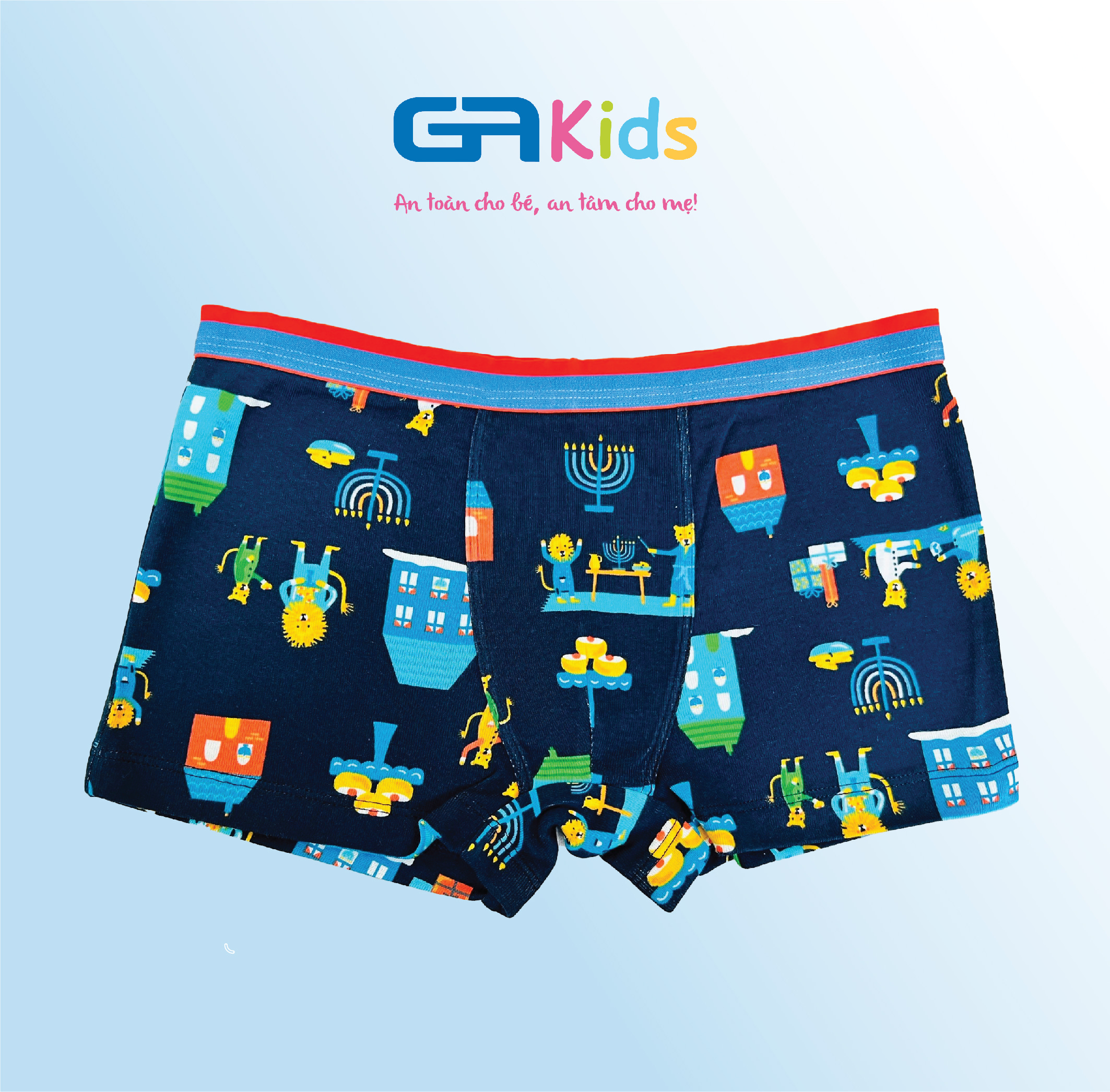Set 7 Quần Lót Boxer Bé Trai GAKIDS - Cotton Cao Cấp, Thấm Hút Tốt, Thoải Mái Cho Bé Trai Năng Động Cả Ngày