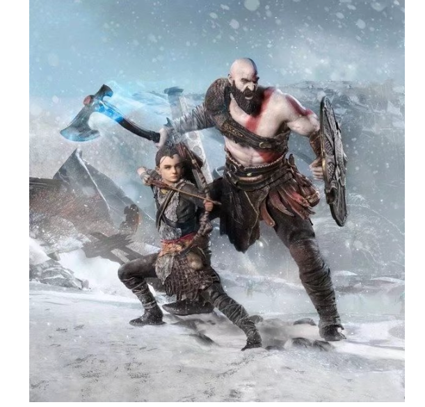 Mô hình Game God of War Kratos và Atreus 1/10 - Figure tặng quà