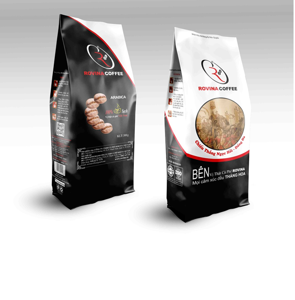 Cà Phê Arabica Cầu Đất - Pha Máy- Gói 500gr Nguyên Hạt Mùi Hương Dịu Nhẹ Vị Cân Bằng Hoàn Hảo Rovina Coffe