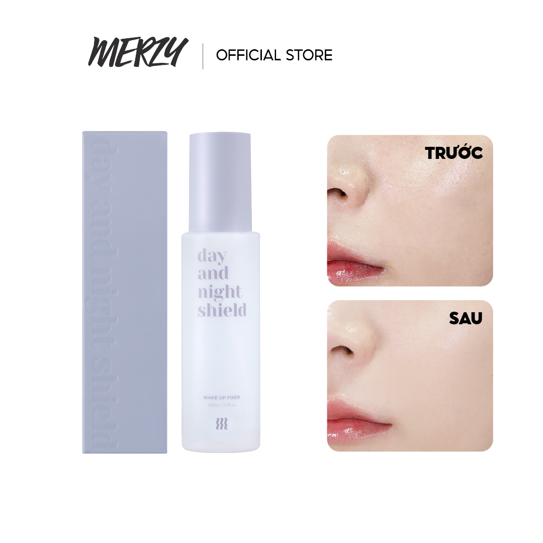 [NEW] Xịt Khoáng Khóa Nền Merzy Day And Night Shield Makeup Fixer 100ml