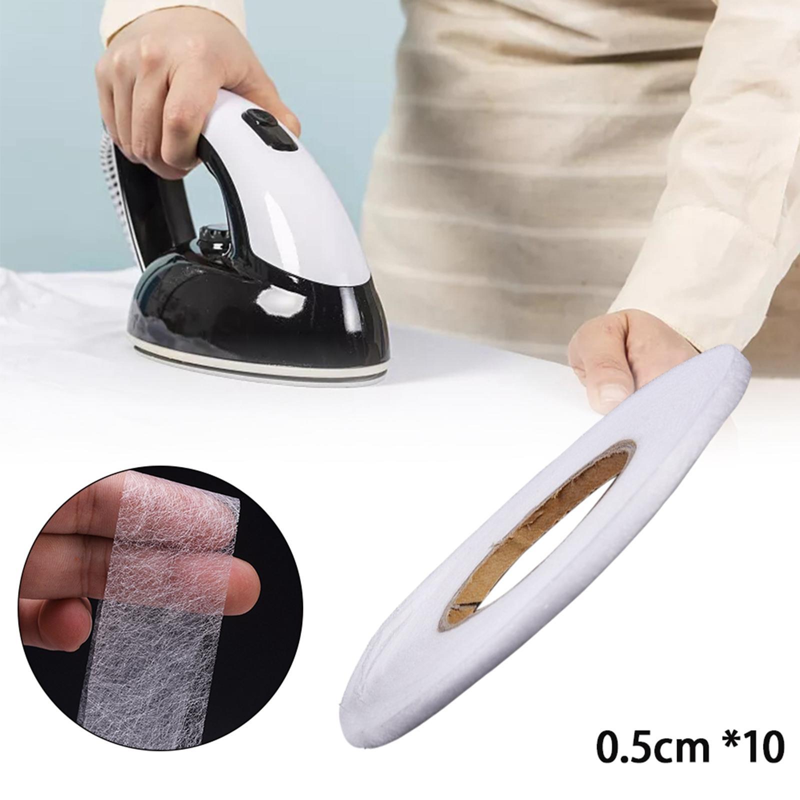 60M Iron On Hemming Tape Long Roll Web Fusible Fabric Glue Cloth Hem Tape White