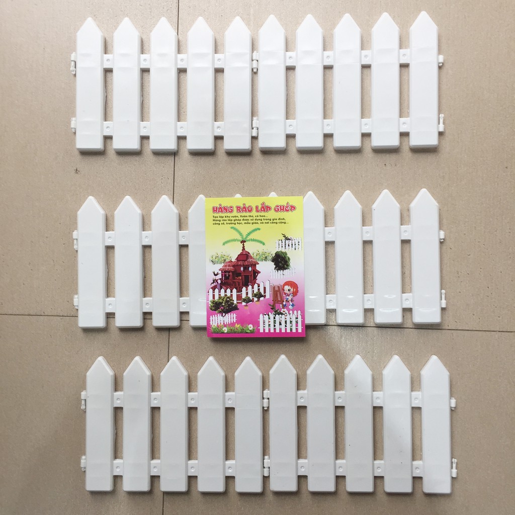 Combo 5 bộ Hàng rào nhựa 1m6 cao 20cm.