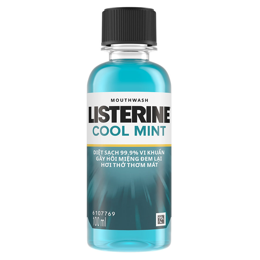 Nước Súc Miệng Hương Bạc Hà Listerine Cool Mint (100ml) - 8850007814306