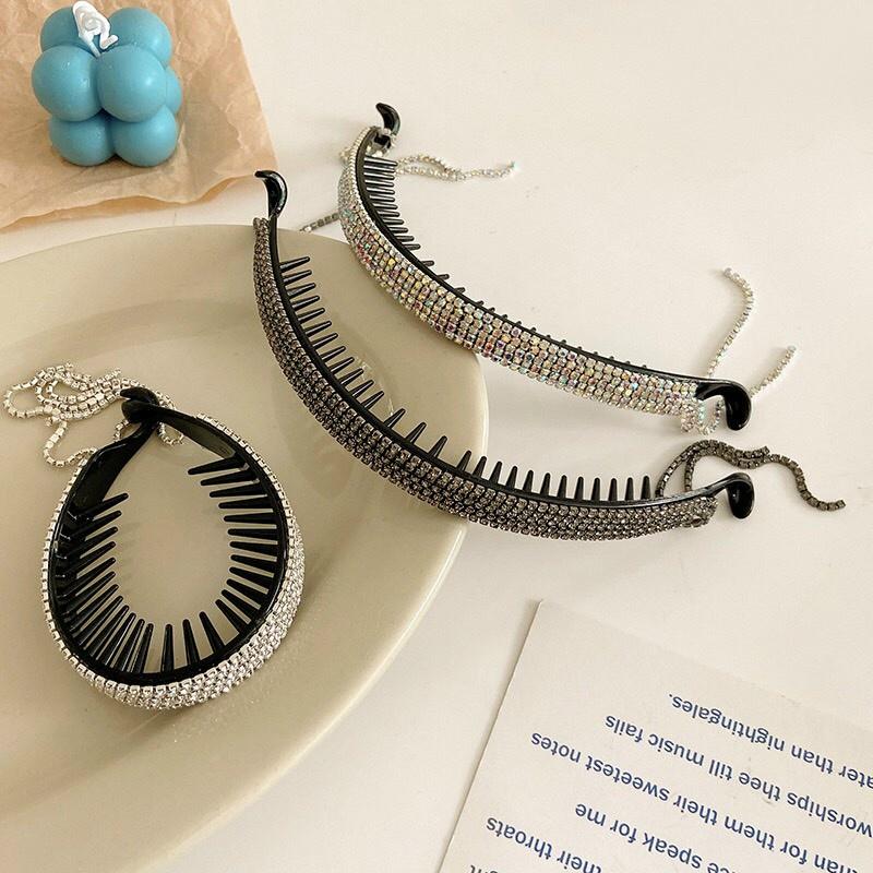 vòng bới tóc đính đá hàn quốc siêu xinh thời trang