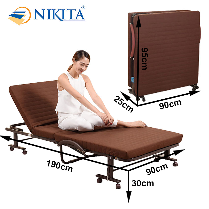 Giường gấp kiểu dáng hàn quốc Nikita NKT-HQ90