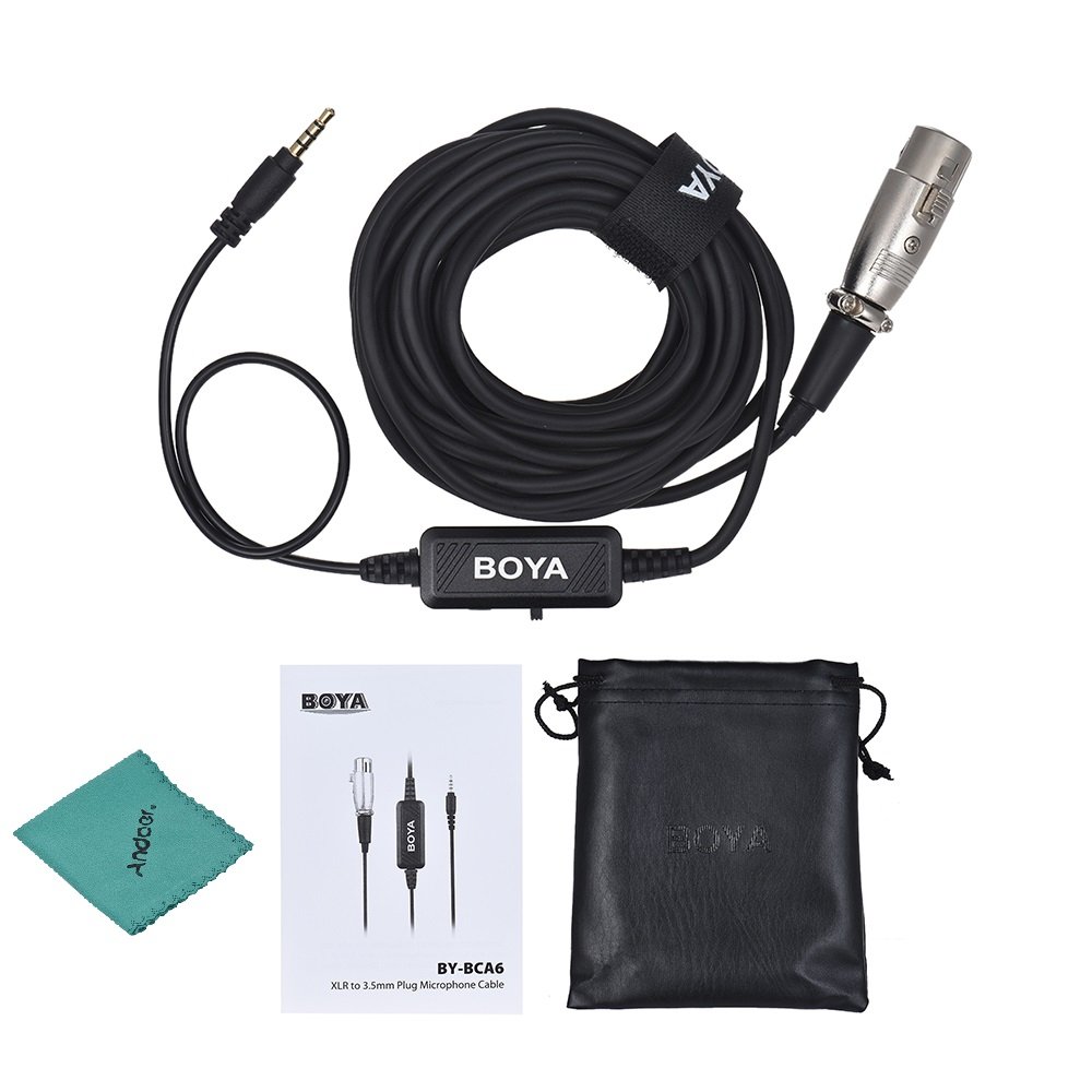 Phụ Kiện Âm Thanh | Đầu Chuyển Đổi BOYA- Audio Adapter &amp; Cable BY-BCA6 - Hàng Chính Hãng