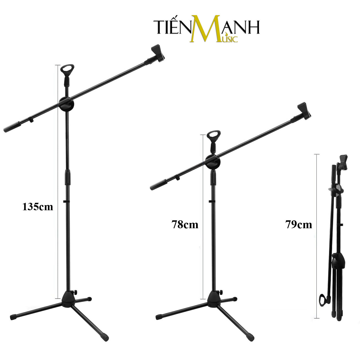 Chân Micro Đứng DRMIC CMN001 - Giá Đỡ Đế Kẹp Bom Mic Stand Thu Âm LiveStream, Sân Khấu Microphone Dr.MIC Boom Hàng Chính Hãng - Kèm Móng Gẩy DreamMaker