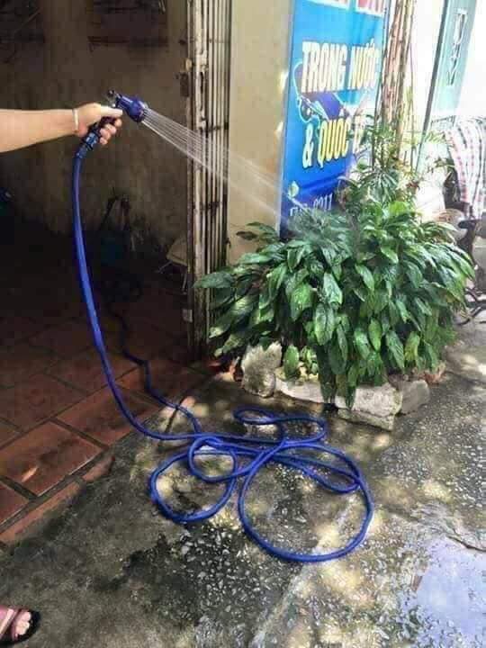 Bộ vòi xịt rửa tưới cây co giãn 30m - Vòi rửa xe máy ô tô, tưới nước, tưới cây giãn nở thông minh