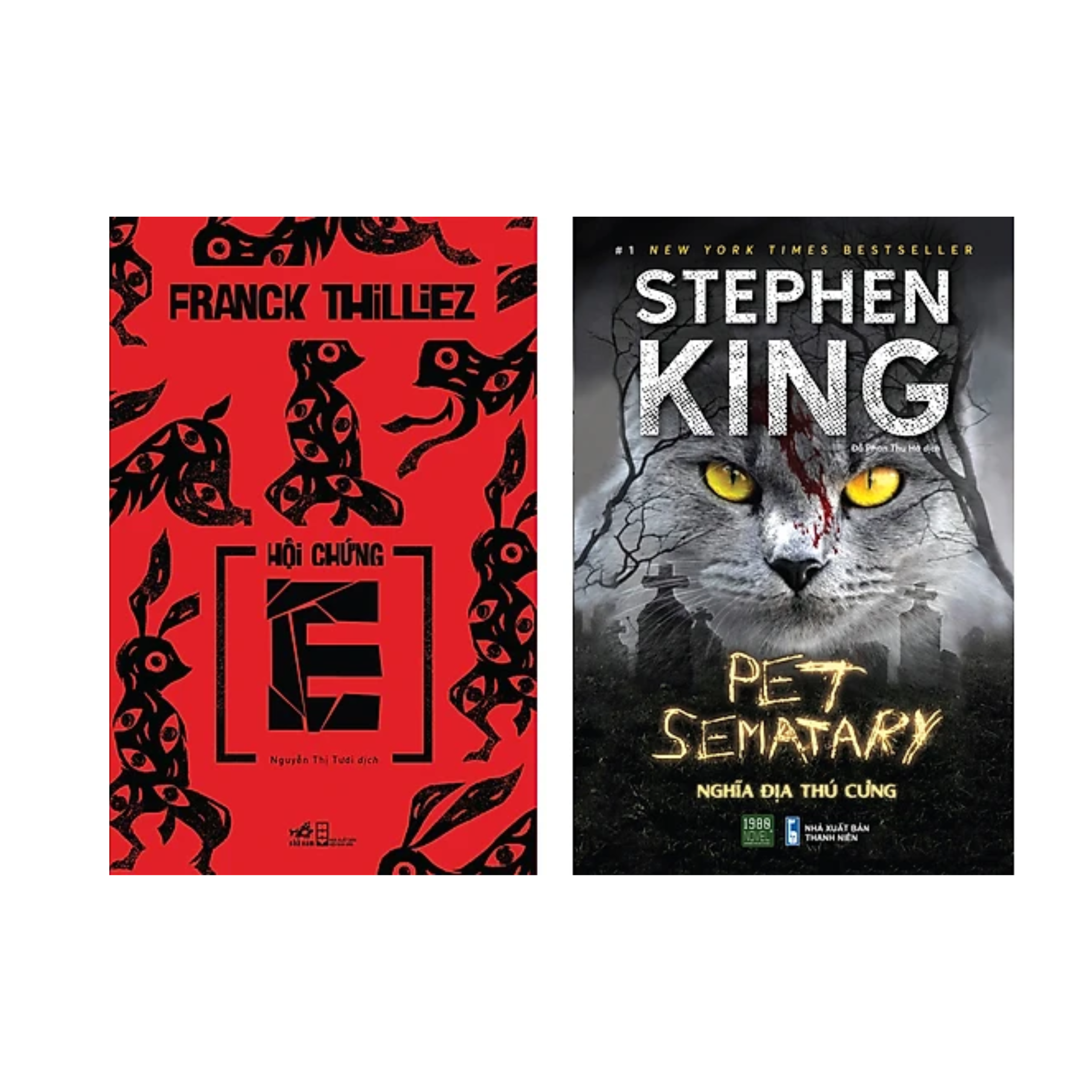 Combo 2 cuốn Truyện Trinh Thám Hấp Dẫn: Stephen King - Pet Sematary - Nghĩa Địa Thú Cưng + Hội Chứng E