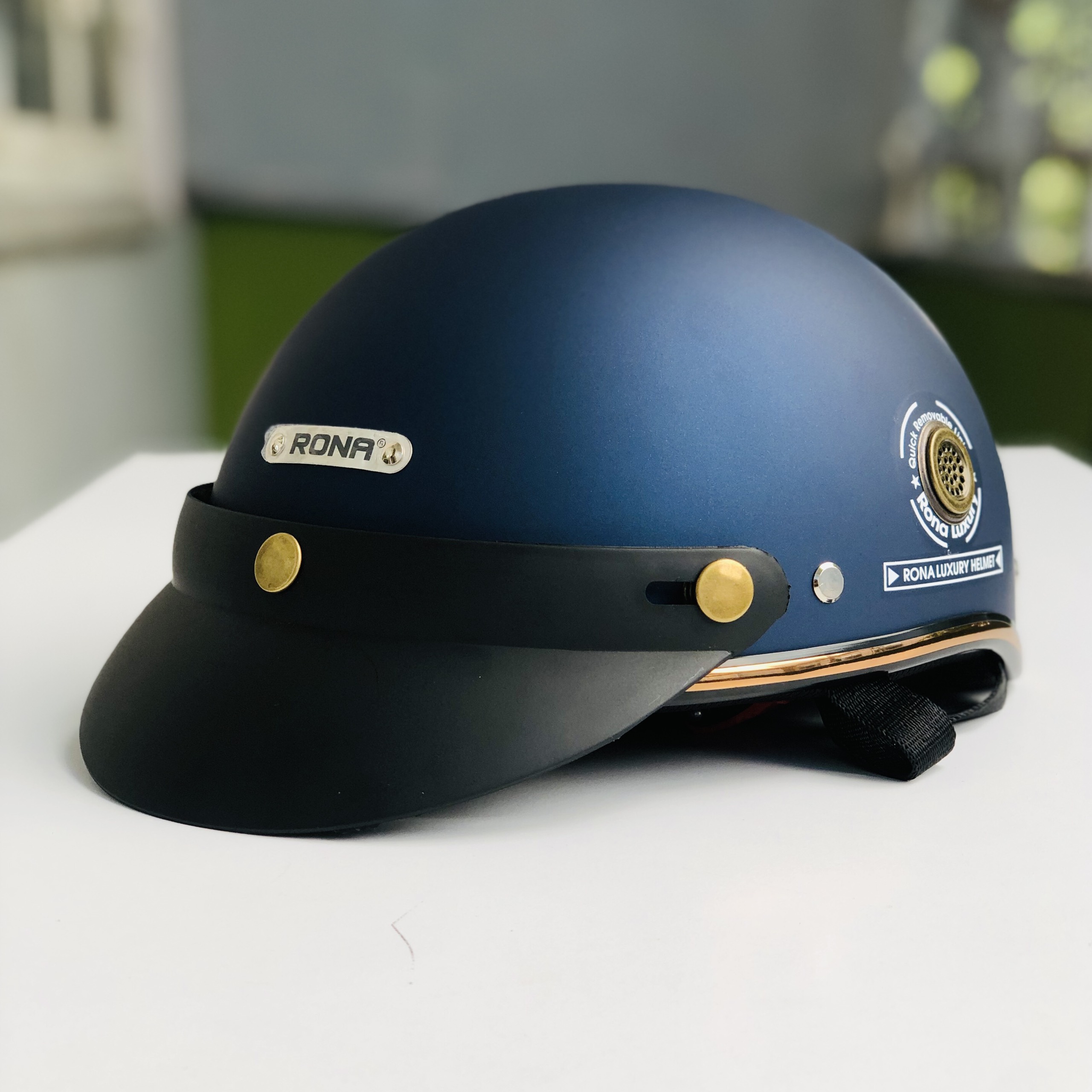 Mũ Bảo Hiểm Nửa Đầu RONA Haly Luxury