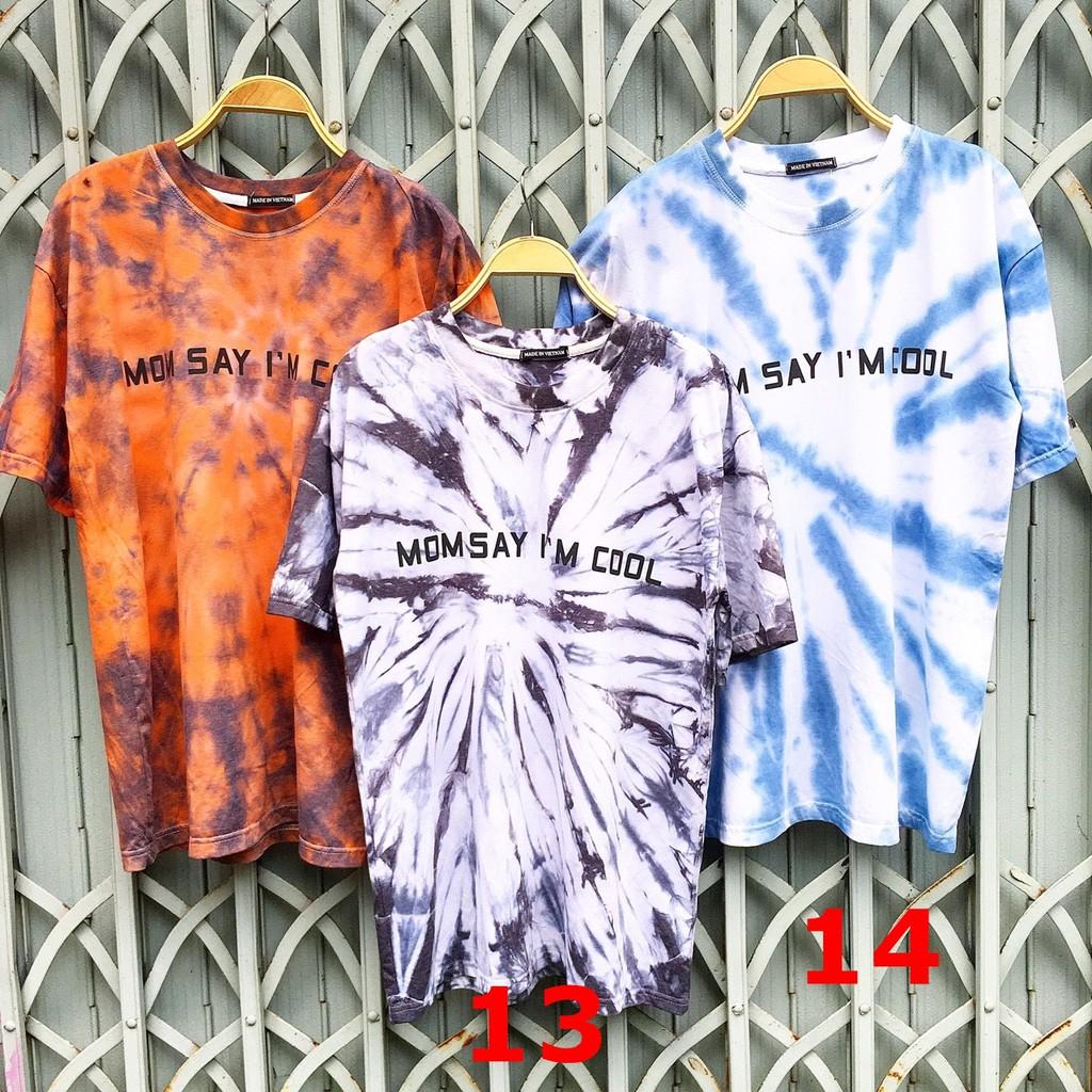 Áo thun tyedie cotton màu nhuộm