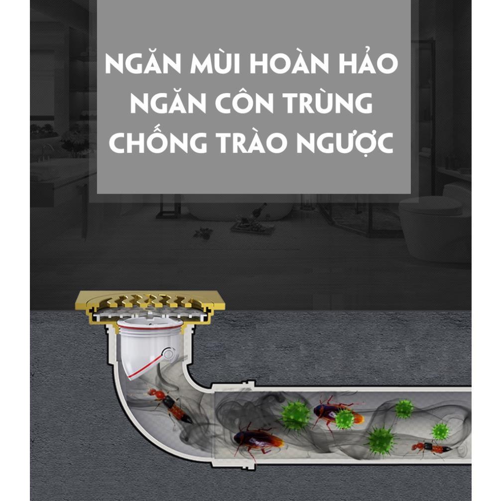 Đuôi thoát sàn ngăn mùi hôi, chống côn trùng trọng lực nhựa ABS Hiwin FD-50LID