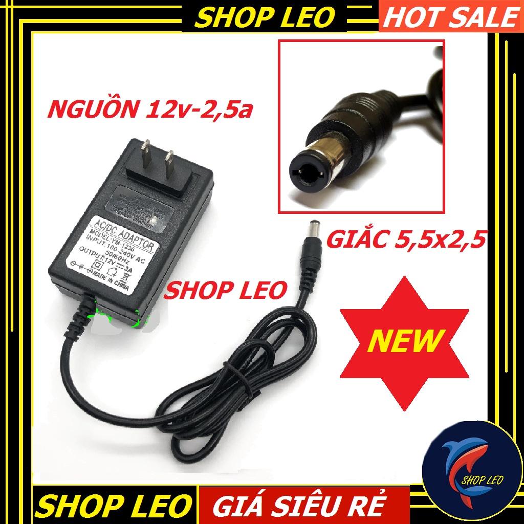 Nguồn 12V- 2,5A ( Giắc 5,5x2,5mm) - dùng cho máy bơm 12V - đèn 12v-phụ kiện thủy sinh - shopleo