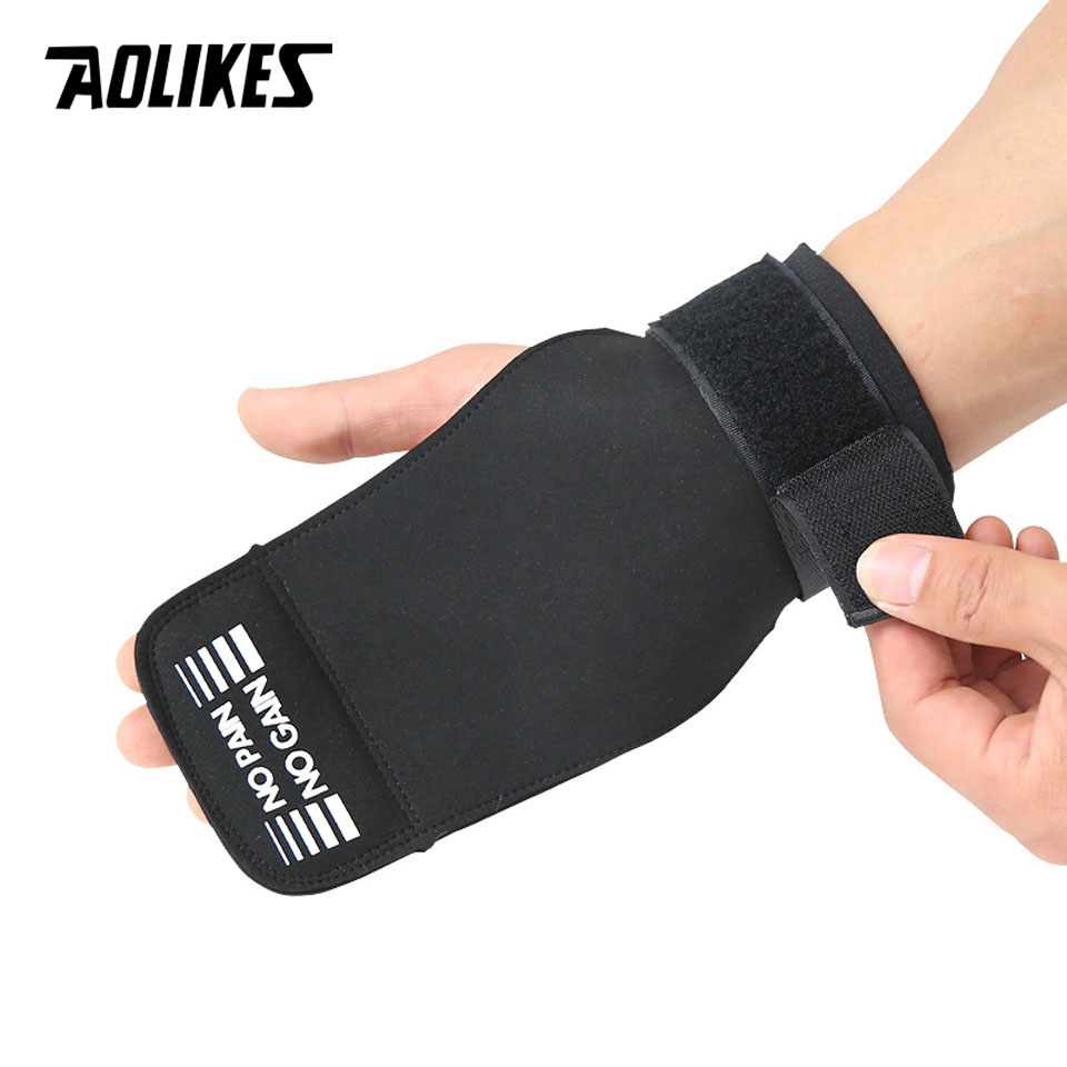 Găng tay tập gym hở mu AOLIKES A-7639 Sport Wrist Bands