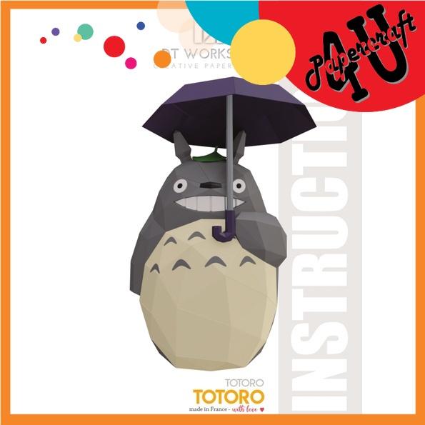 Mô hình giấy 3D Totoro size lớn 80cmX40cm