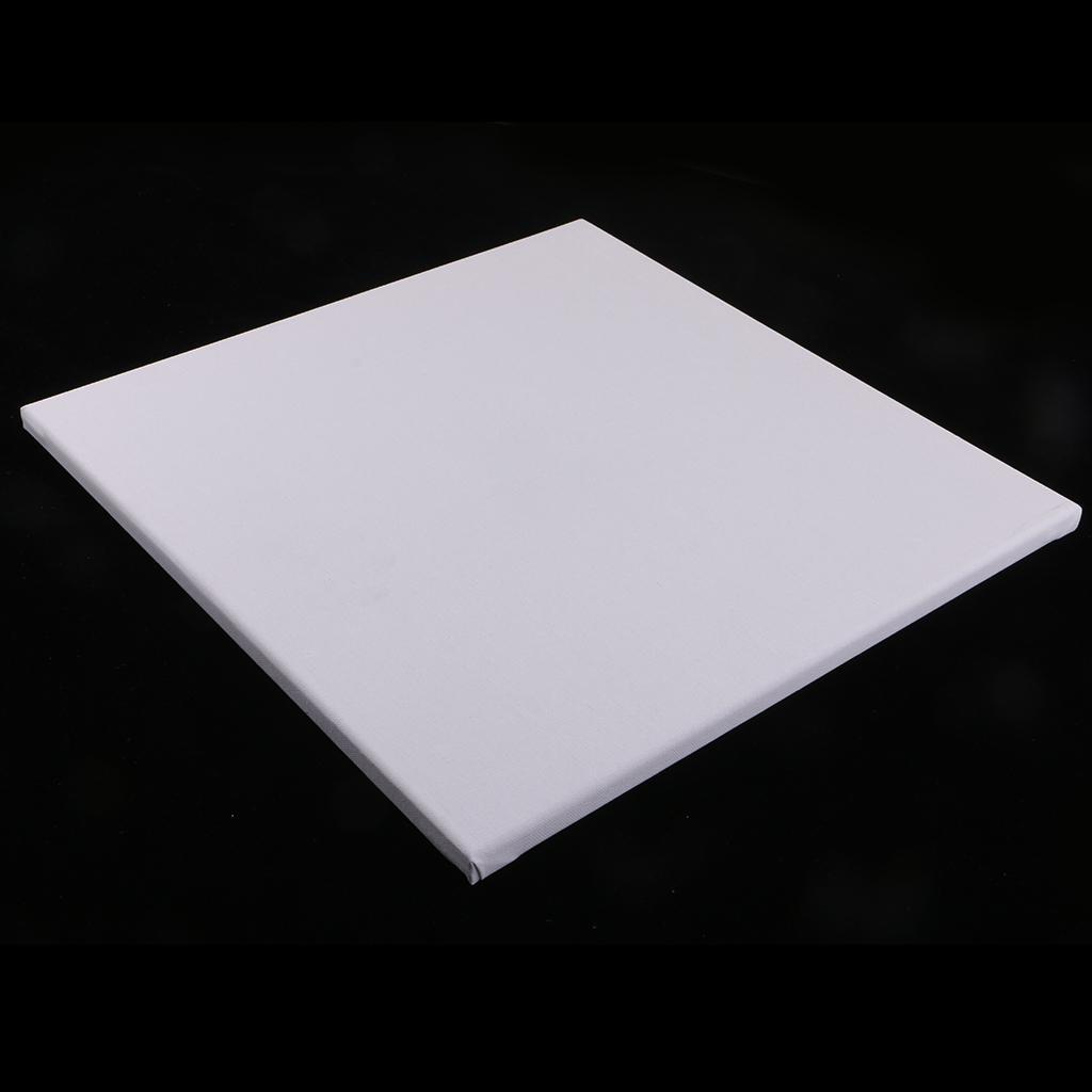 2x Artist Free 16"x 16" Blank White Wooden Frame Canvas Panel Boards