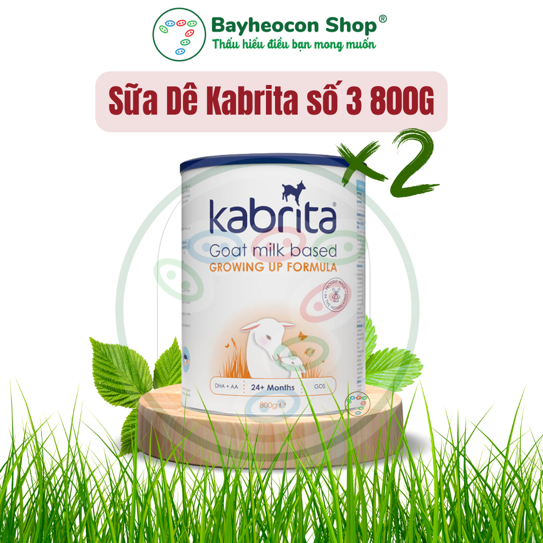 [DATE MỚI] Combo 2 lon Sữa dê Kabrita Số 3 800g (từ 2 tuổi)