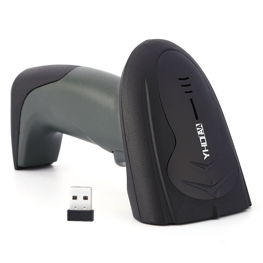 Máy quét mã vạch không dây YHD 1200CW 1D đọc mã vạch Barcode(1D) cực nhạy kết nối USB không dây dùng trên Máy tính, Laptop - Hàng Nhập Khẩu