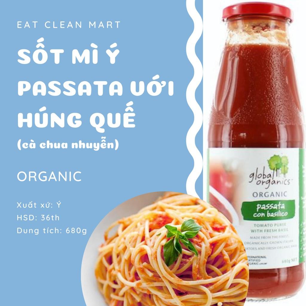 Sốt Spaghetti Passata chai 680g, vị cà chua , sốt mì ý tiện lợi đầy đủ gia vị, thơm ngon