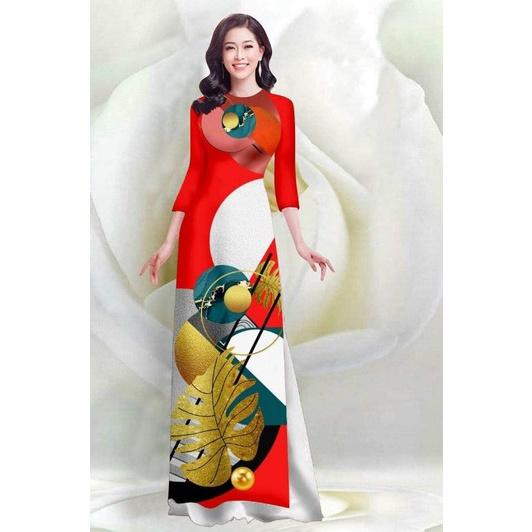 SÉT ÁO DÀI GẤM LỤA TRUYỀN THỐNG + QUẦN DÀI