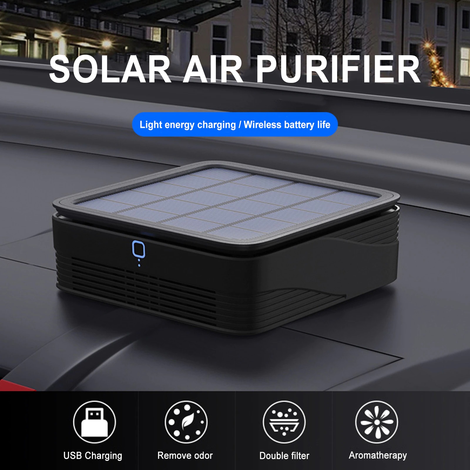 Máy lọc không khí gắn trên xe hơi, khử mùi ion Air Purifier BL-101