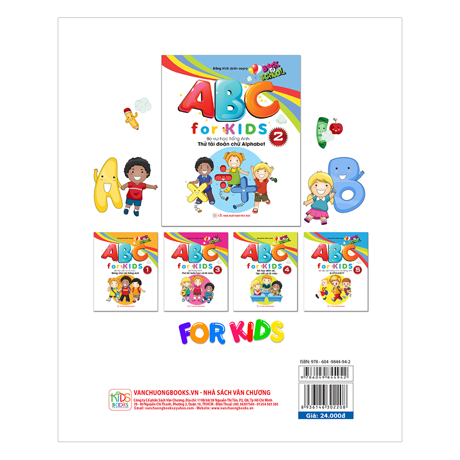 ABC For KIDS – Bé Vui Học Tiếng Anh Thử Tài Đoán Chữ Alphabet ( Quyển 2)