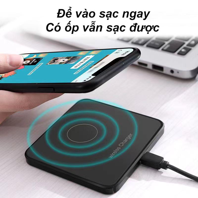 Đế Sạc Điện Thoại Không Dây Cao Cấp Tiện Lợi, Sạc Nhanh Di Dộng Thông Minh Chân Đế Đứng Có Thể Tháo Rời Đa Năng