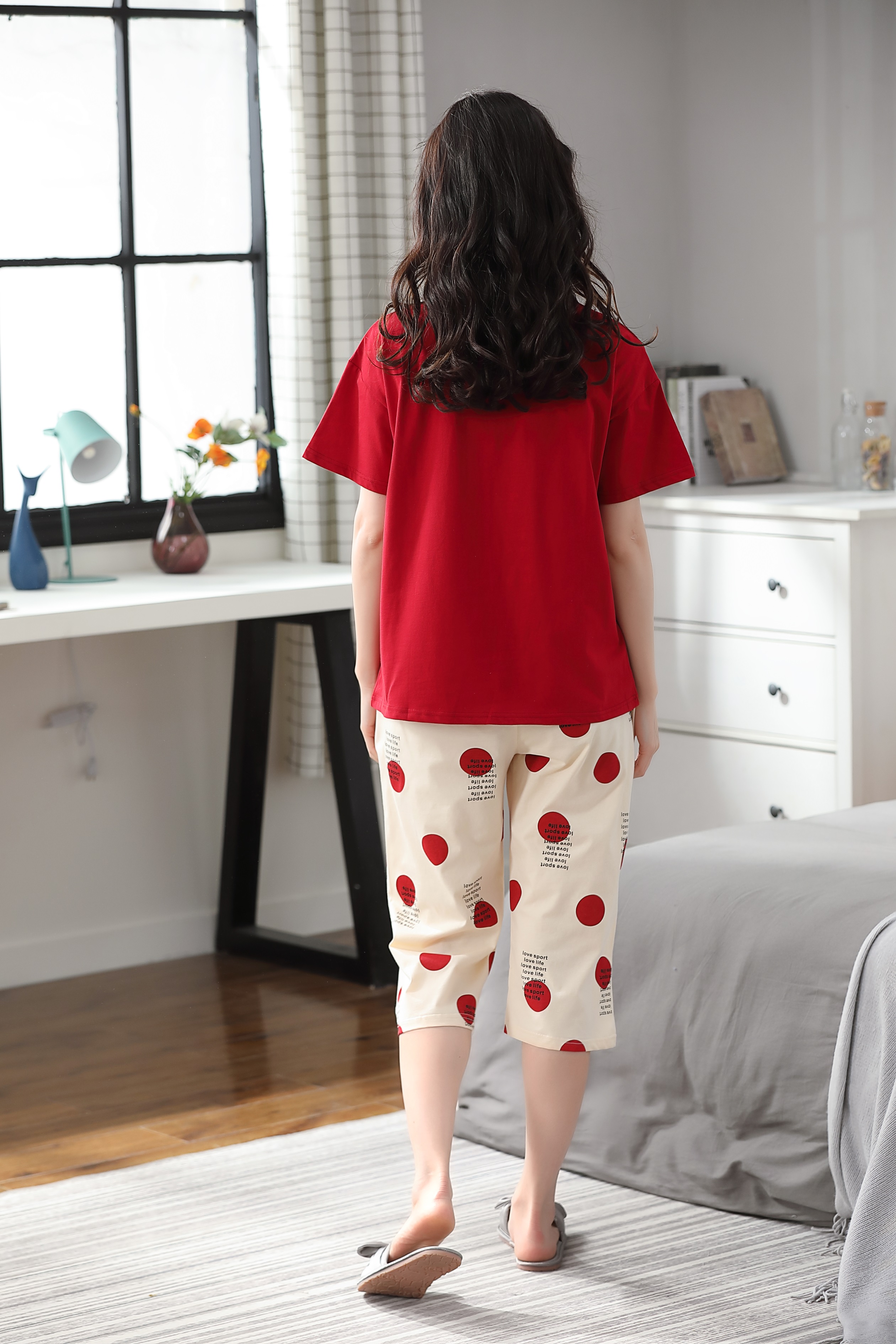 Đồ mặc nhà lửng cotton 5015