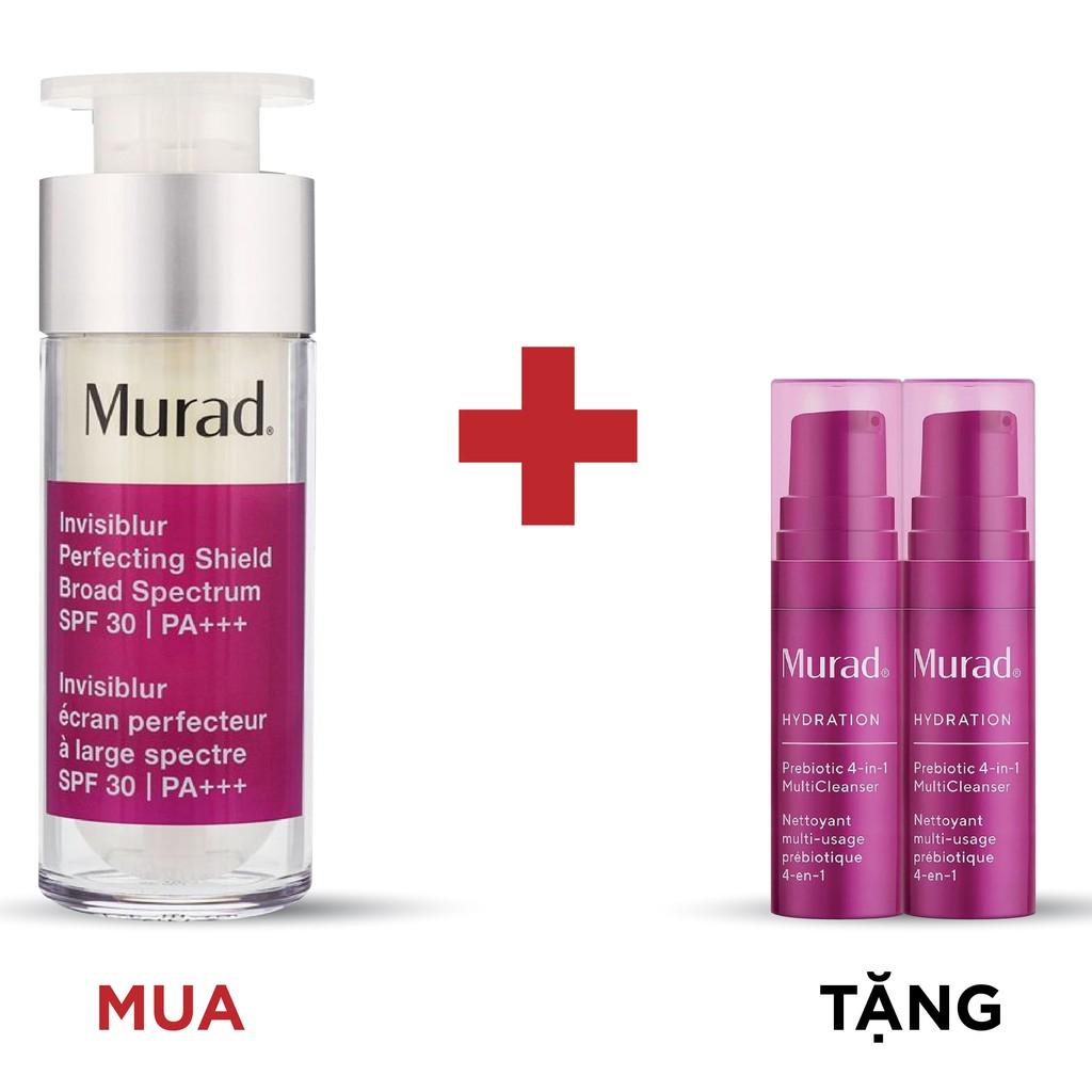 Kem chống nắng Murad Invisiblur Perfecting Shield SPF 30 PA +++ 30ml TẶNG 2 Srm Prebiotic 4-In-1 MultiCleanser 5ml