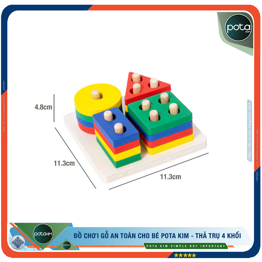 Đồ Chơi Trẻ Em POTA KIM - Combo 6 Món Đồ Chơi Gỗ Cho Bé - Đồ Chơi Cho Bé, Chất Liệu Gỗ An Toàn - Đồ Chơi Gỗ POTA KIM Giúp Giáo Dục Sớm, Phát Triển Trí Tuệ Và Kỹ Năng - Hàng Chính Hãng