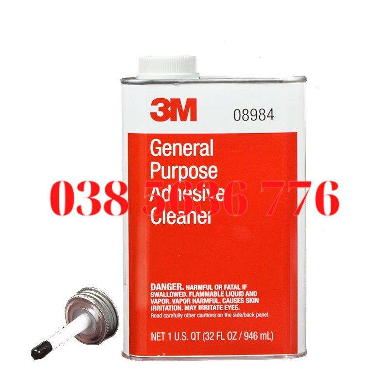 3M 08984, Dung Dịch Loại Bỏ Cặn Tự Dính, Vết Bẩn, Loại Bỏ Bụi Bẩn Cứng Đầu, Đa Năng