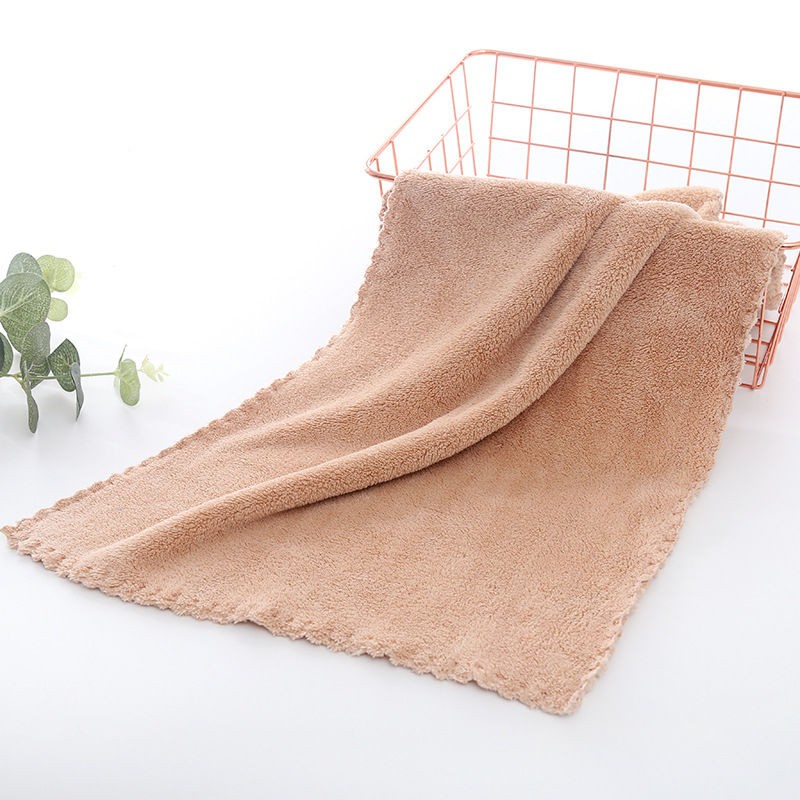 Combo 4 Khăn Lau Đầu Lông Cừu Hàn Quốc Siêu Thấm Hút Cực Mịn - 50x70 cm - Trơn