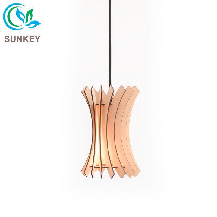 Đèn Trang Trí Thả Trần Twist Kích Thước 25x17cm Chất Liệu Gỗ Plywood Cao Cấp -