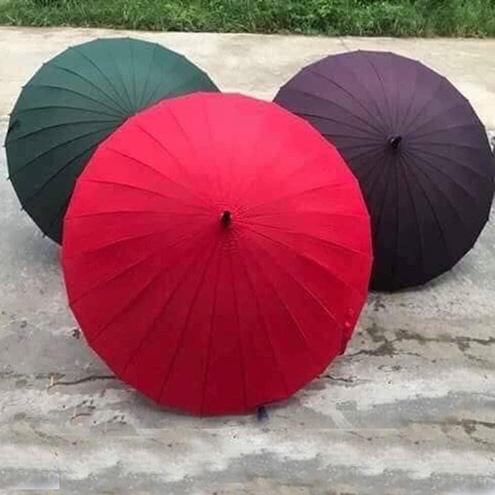 Ô Dù Che Nắng 24 Nan Bản To Đại Xương Cứng Cáp Đi Mưa Chống Lật