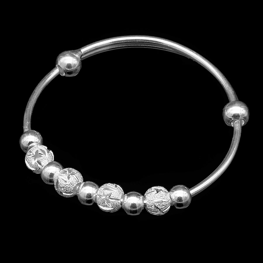 Lắc Tay Lắc Chân Trẻ Em Bạc Hiểu Minh LTE036
