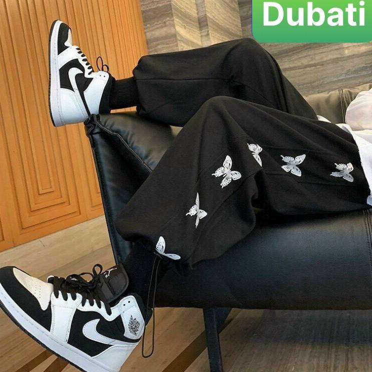 QUẦN JOGGER NAM NỮ HỌA TIẾT BƯỚM SANG CHẢNH HOT TREND- DUBATI FASHION
