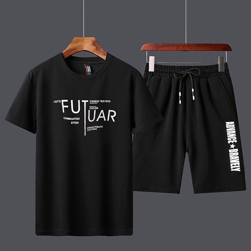 Set đồ nam tay lửng quần đùi co giãn thấm hút mồ hôi cực thoáng mát cá tính thời trang siêu hót của giới trẻ