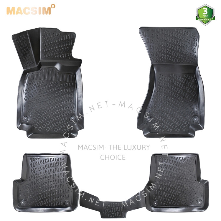 Thảm lót sàn ô tô nhựa TPU Silicon Audi A6 C7 (Typ 4G ) / c7 facelift 2011-2018 Nhãn hiệu Macsim