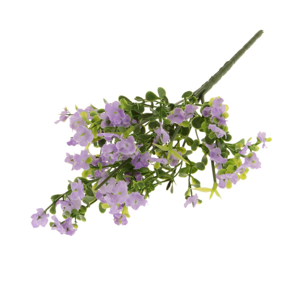 Artificial Plant Silk Gypsophila Flowers Stem Wedding Party Home Decor White