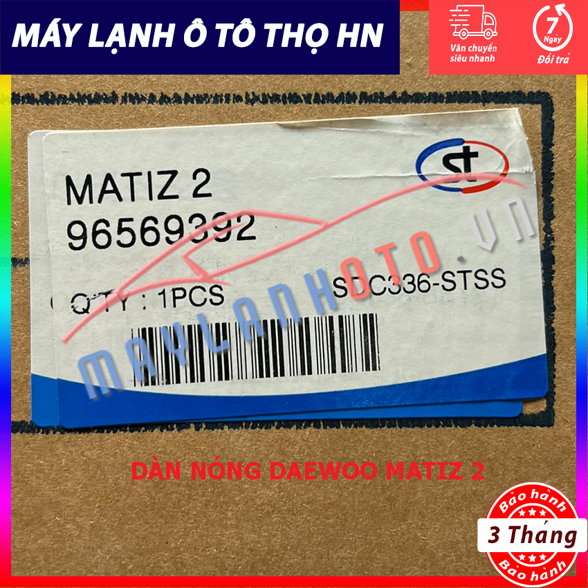 Dàn nóng Daewoo Matiz 2 hàng xịn Hàn Quốc