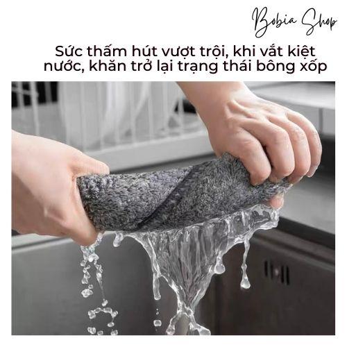 Khăn lau tay đa năng, khăn lau bếp sợi tre siêu bền, siêu công dụng kích thước 30x30cm