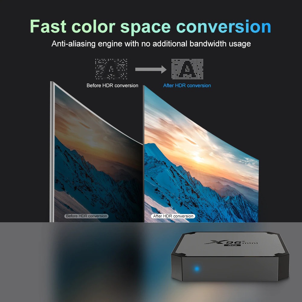 X96 mini 5G có điều khiển giọng nói tiếng việt bluetooth wifi 2 băng tần kép Ram 2G Rom 16G cài sẵn các ứng dụng giải trí miễn phí