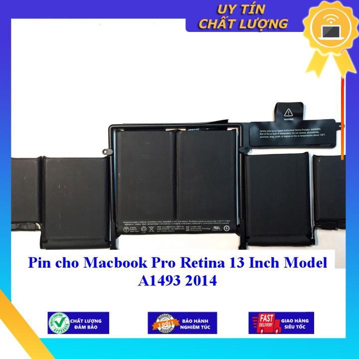Pin cho Macbook Pro Retina 13 Inch Model A1493 2014 - Hàng Nhập Khẩu New Seal