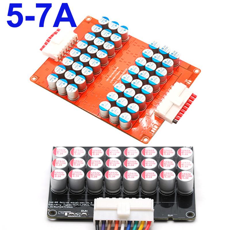5A/7A Bảng cân bằng hoạt động Li-ion LiFePo4 Bộ cân bằng nhanh Bộ pin lithium 18650 Bộ cân bằng lưu trữ 4S 6S 8S 10S 14S 16S 21S Màu sắc: 16S 7A