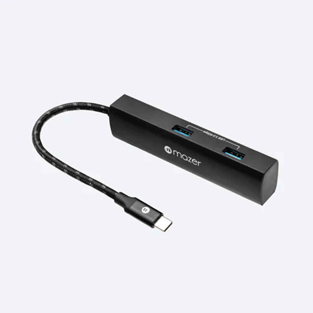 Bộ chuyển đổi Mazer 4 in 1 (1 cổng USB-C (100W), 1 HDMI (4K/30Hz), 2 USB-A) InfiniteLINK MULTI6140 - Hàng Chính Hãng