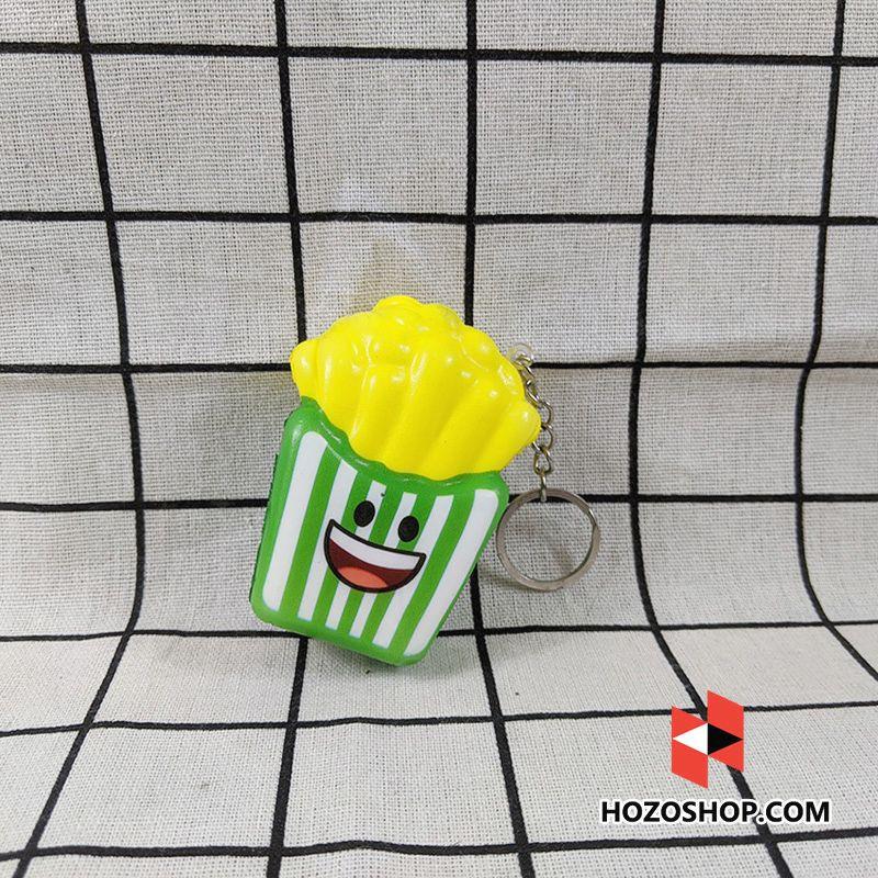 Squishy Khoai Tây Chiên mini 7cm có móc khóa