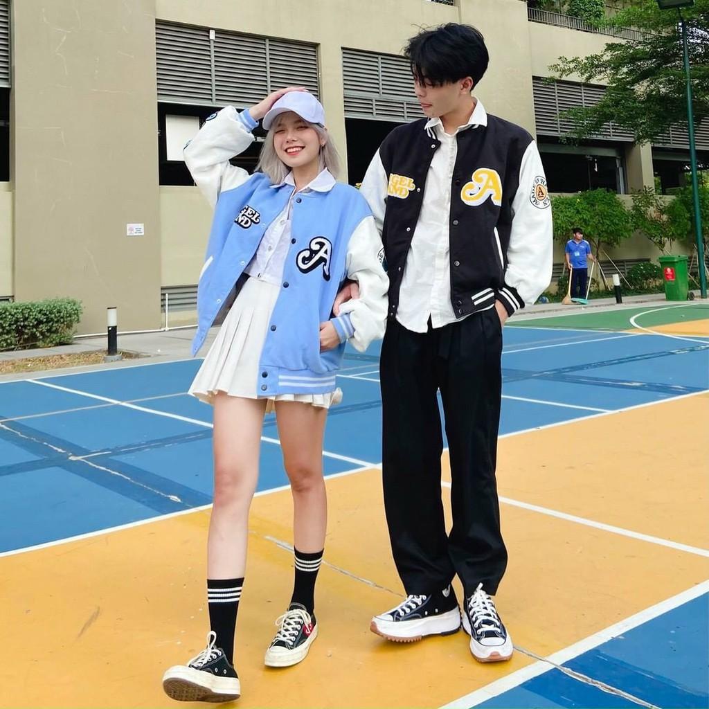 Áo Khoác Dù BOMBER ANGLE LAND chất dù 2 lớp dày dặn đẹp xịn From rộng Unisex Nam Nữ