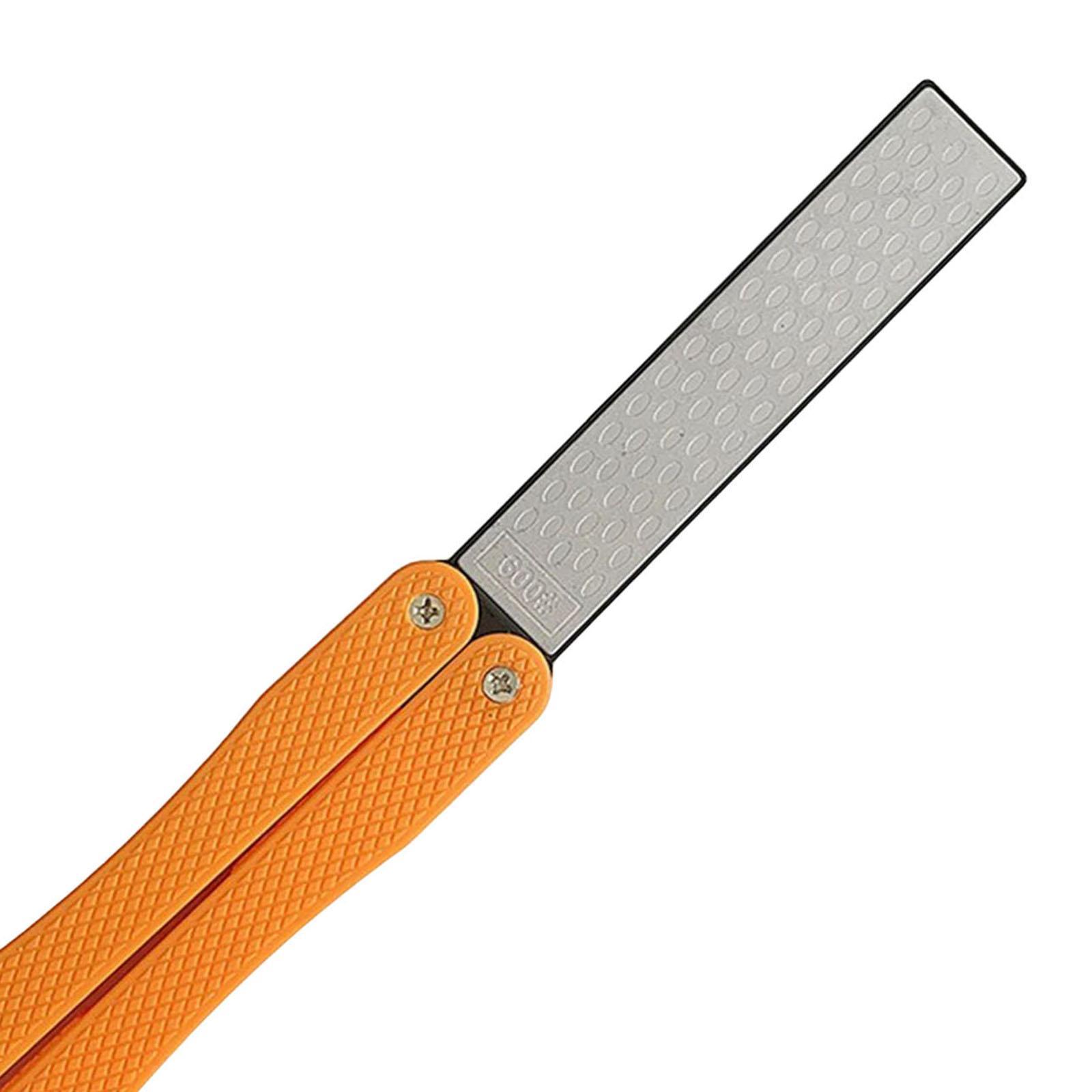 Portable Double Sided Diamond Knife Sharpener for Home Outdoor Camping Kitchen Tools