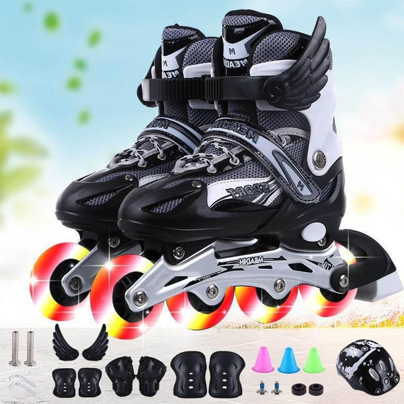 Giày trượt patin Sport cao cấp phát sáng dành cho trẻ thơ người lớn có thể điều chỉnh nhỏ to dòng mới 2020